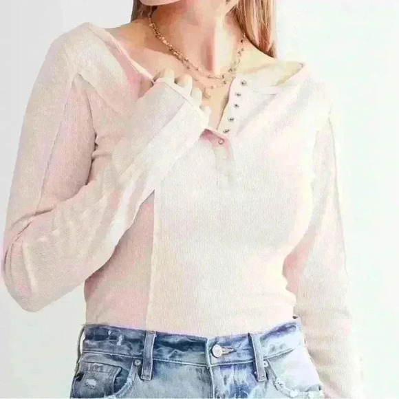 NWT Free People Sloane Bodysuit pink nectar - Picture 1 of 2